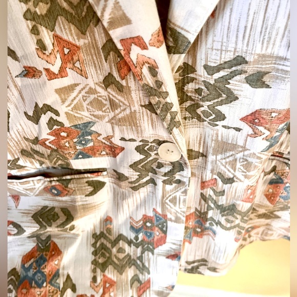 Alfred Dunner Women’s Single Button Blazer SouthWestern Aztec, Size 14 Petite - Picture 3 of 7